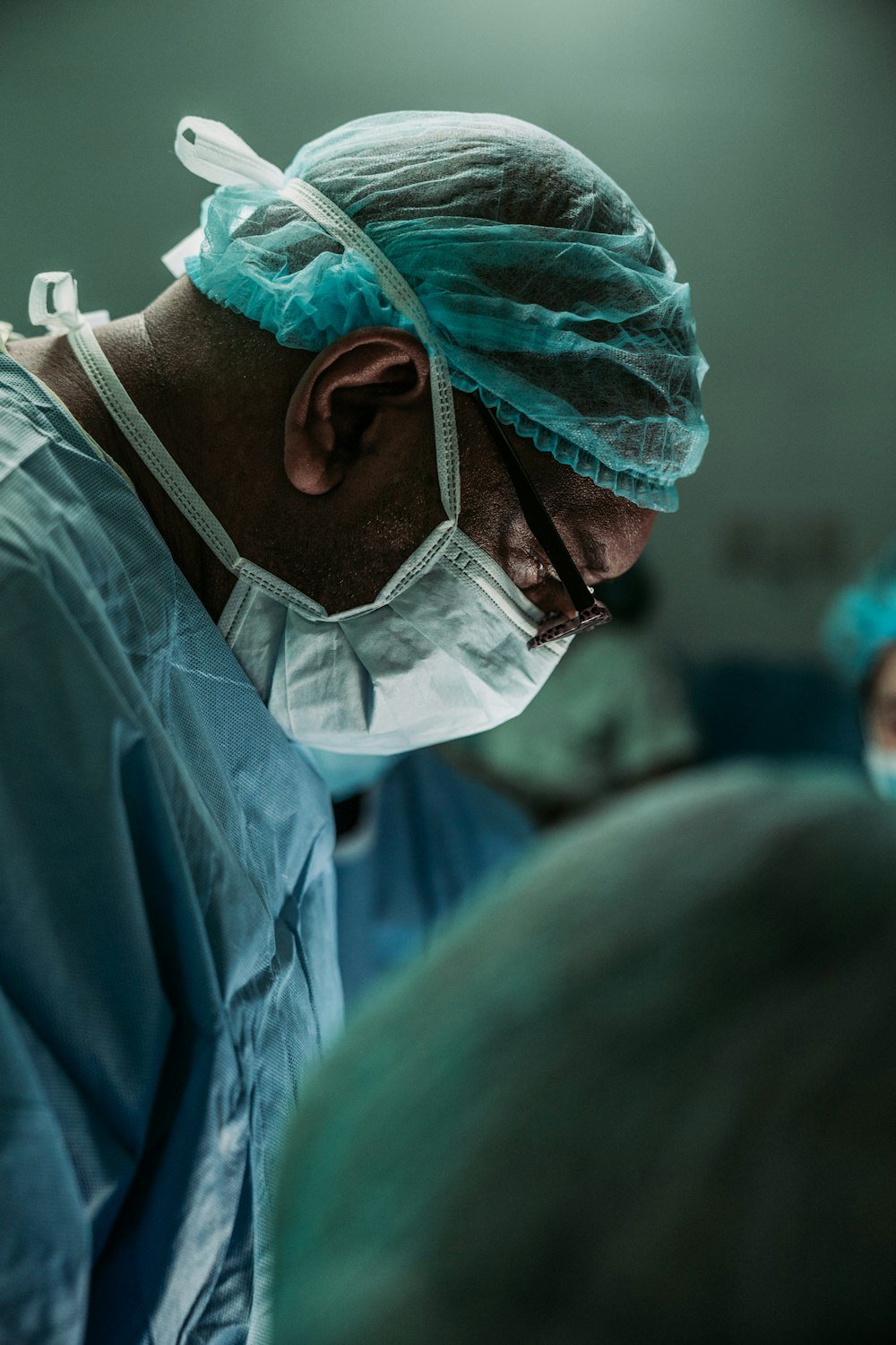 Surgical team in an operating room